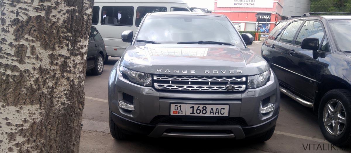range rover в Бишкеке новые номера