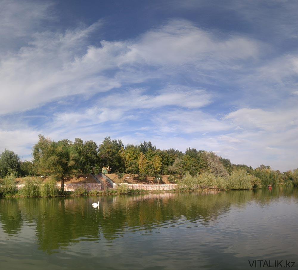 фотография озера дендропарк шымкент