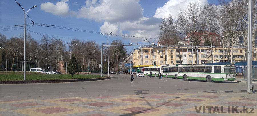 Вокзал Душанбе троллейбусы
