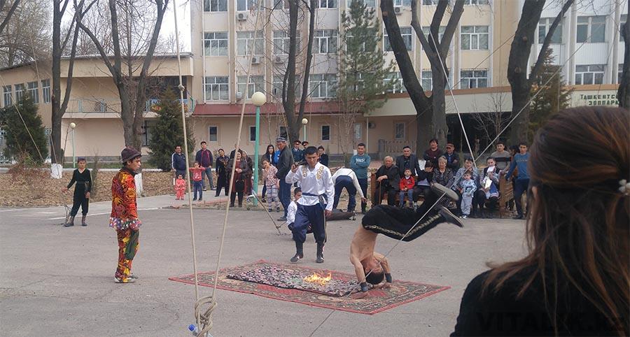 Выступление бродячего цирка Ташкент