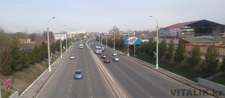 Улица Бойкент Ташкент с моста