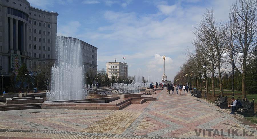 Фонтаны городской сад Душанбе