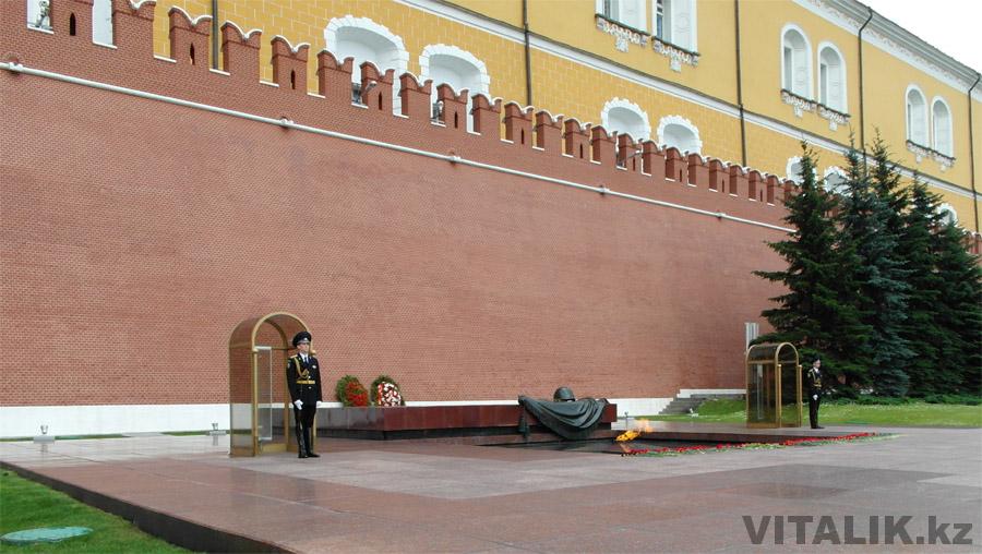 Почетный караул у стен Кремля