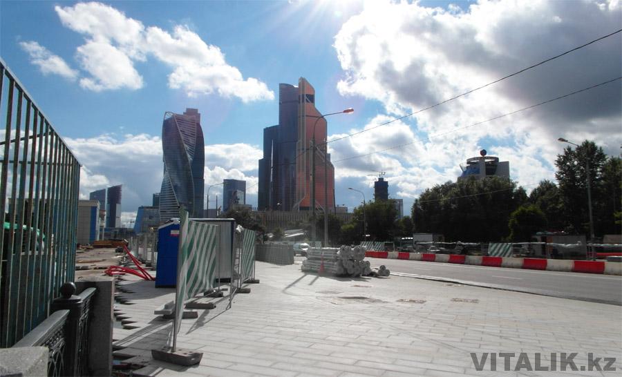 Ремонт на фоне стройки Москва Сити