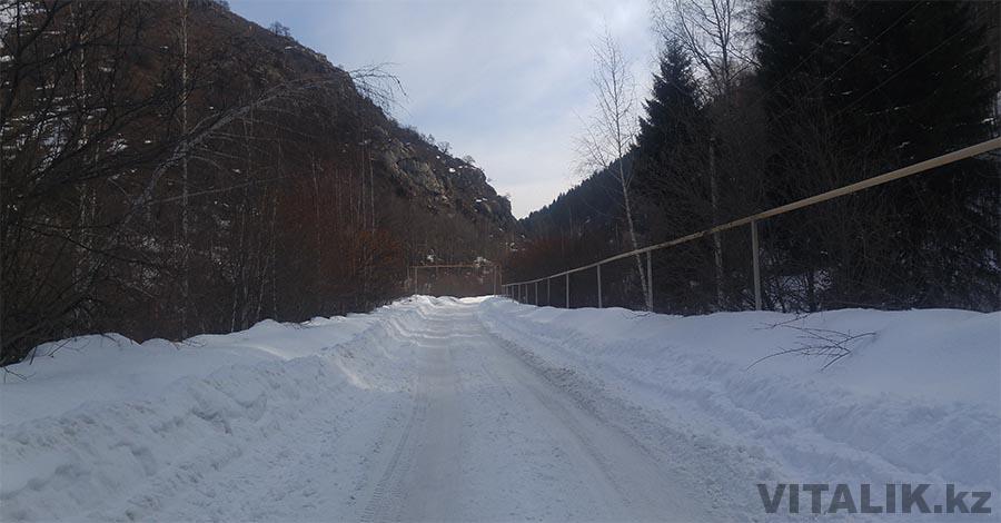 дорога бутаковка снег